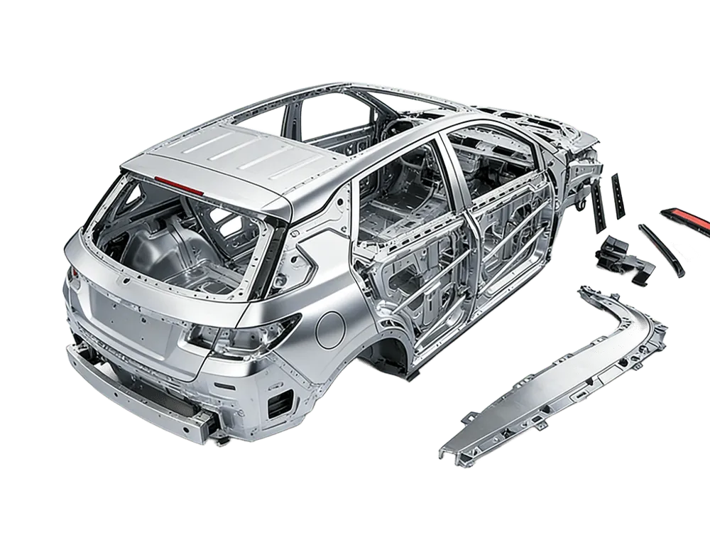 A visual showcase of automotive prototyping frame assembly