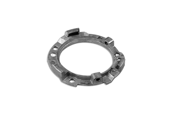 Aluminum Die Casting Flange with Mounting Holes and Notches