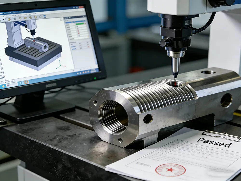 Quality Assurance for CNC Turning verified with precise measurement and passed report