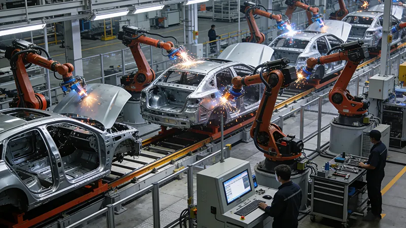 Robotic Welding During Engineering Testing And Production Run