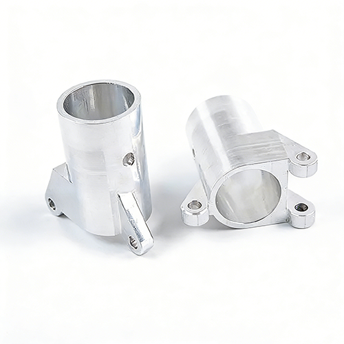 Two cylindrical cnc machining parts for industrial assembly