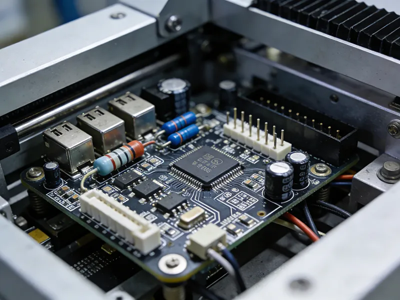 showcasing-precision-cnc-electronic-parts-on-circuit-board