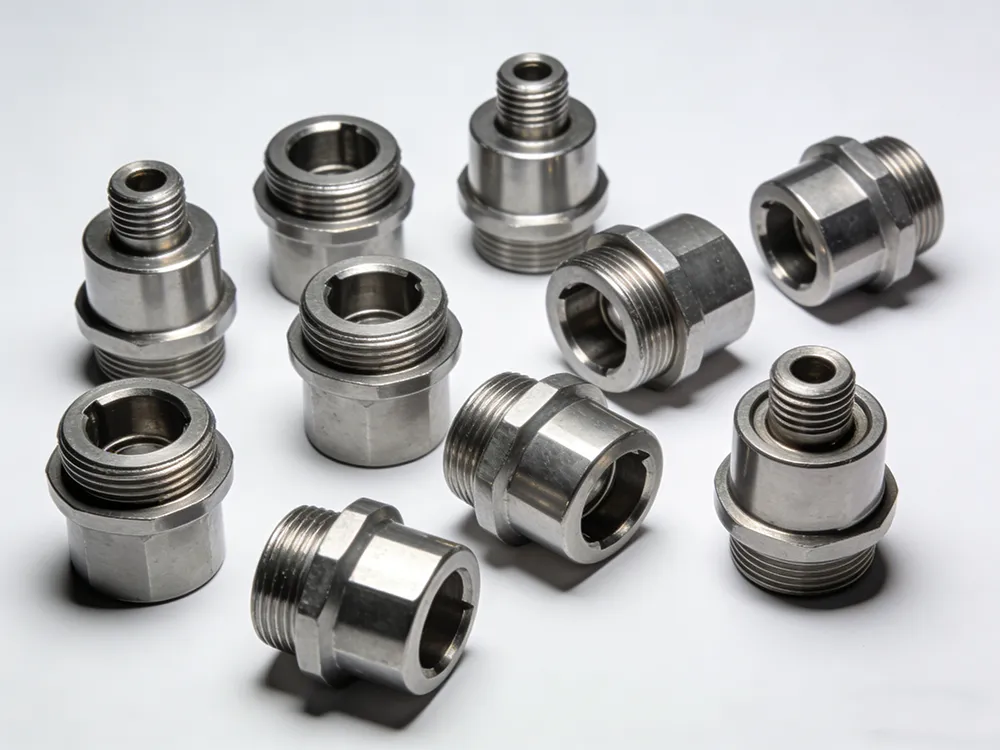 Engineering drawing showing CNC machining tolerances and dimensional specifications for precision parts