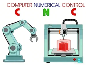 what is CNC meaning computer numerical control explained with diagram