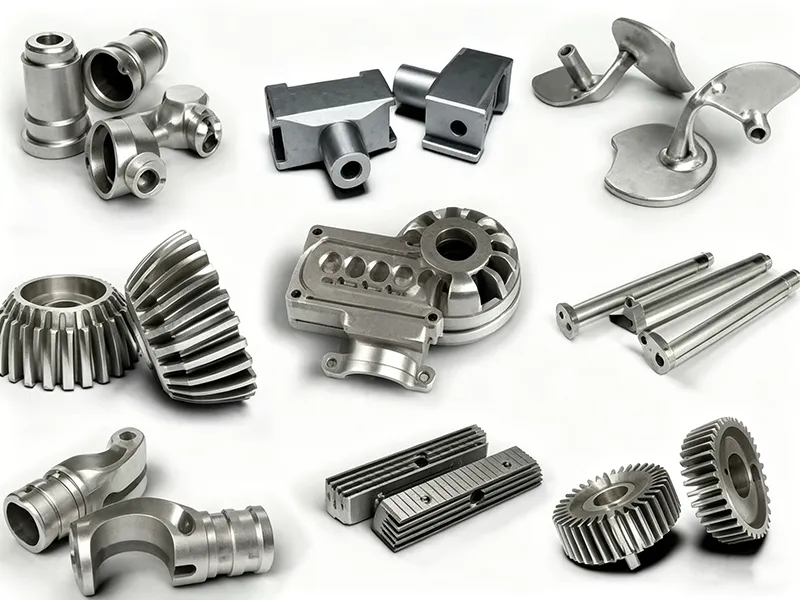Various aluminum casting parts with complex shapes and machined surfaces