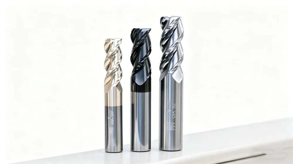 carbide end milling cutters used for precision metal machining