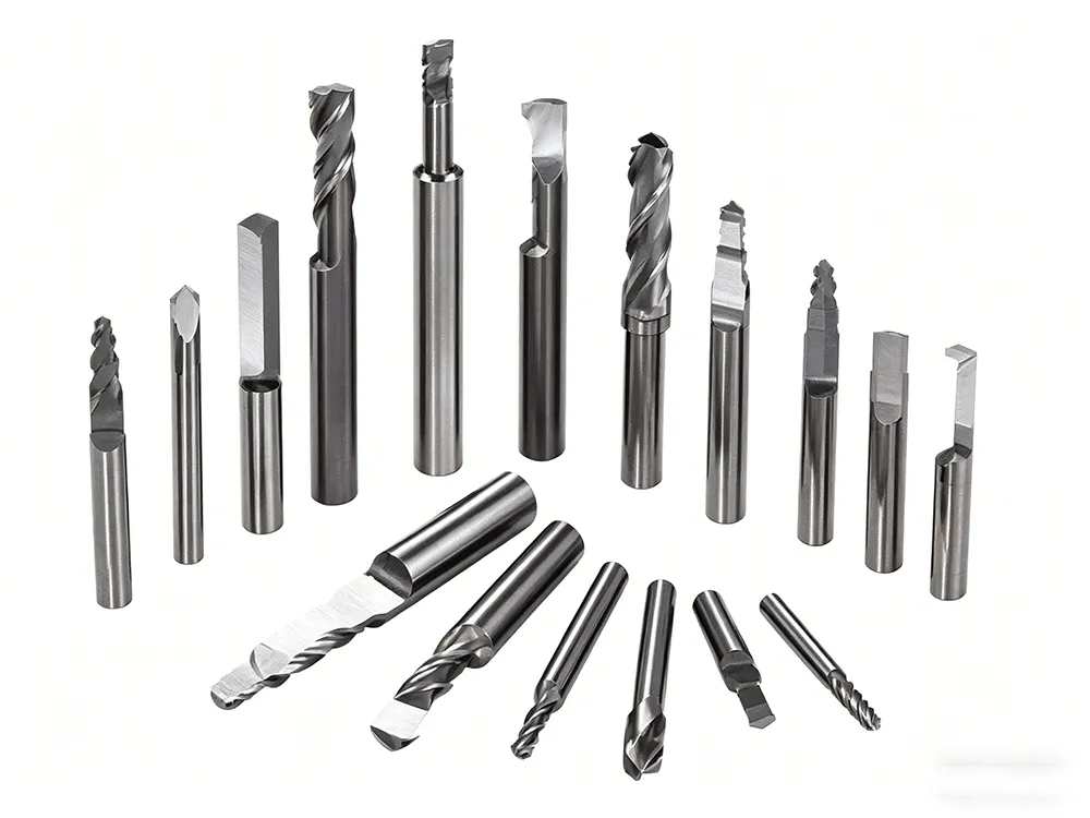 various end milling tools for CNC machining applications
