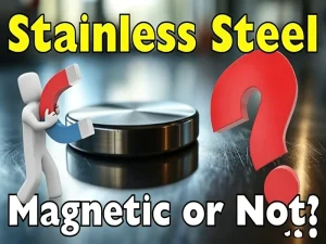 Is Stainless Steel Magnetic explained with a magnet and stainless steel surface