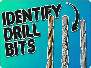 Types Of Drill Bits identification guide showing common drill bit shapes