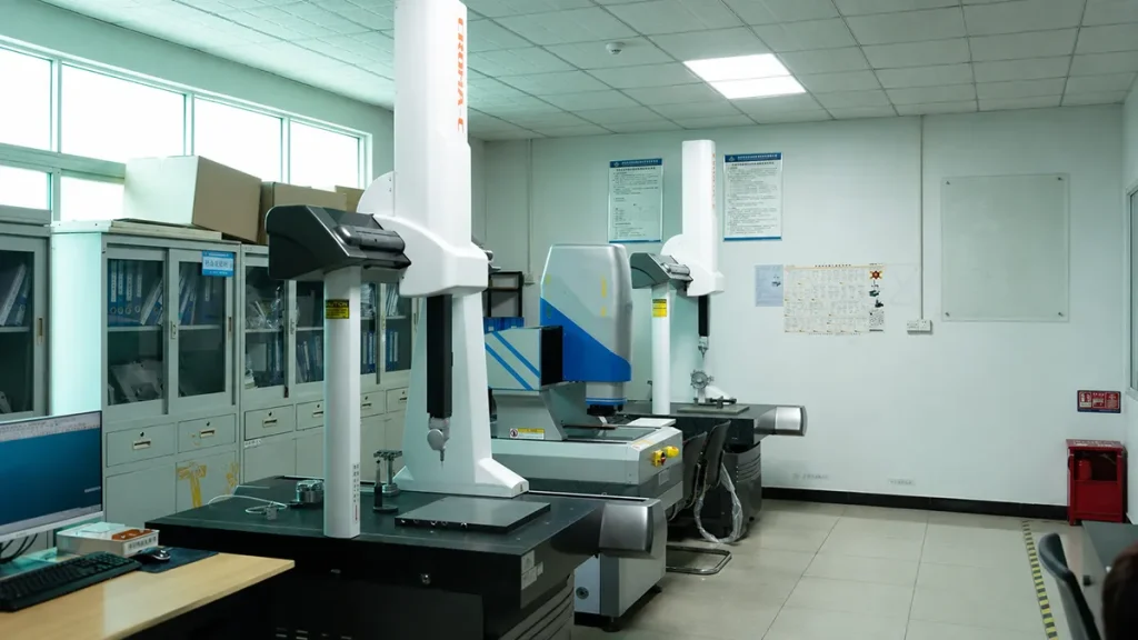 CMM quality inspection laboratory with coordinate measuring machines