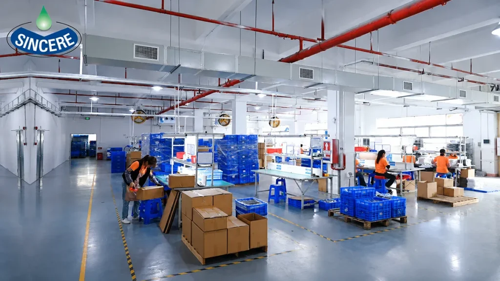 CNC Machining Supplier factory workshop and packaging area