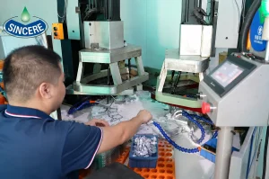 Low-Volume CNC Machining workshop with automated production equipment